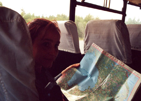 Fahrt von St. Petersburg nach Ladoga zum Ladogasee im Sommer 2000